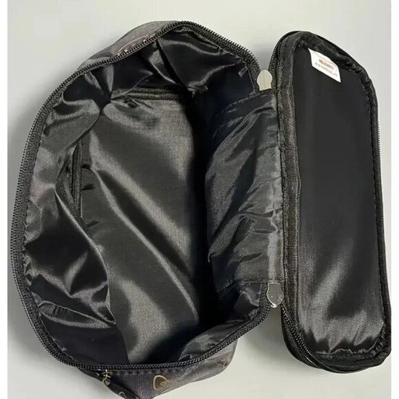 Hello Kitty Large Black Cosmetic Bag – Travel Toiletry Case with Gold Zipper - Picture 4 of 4